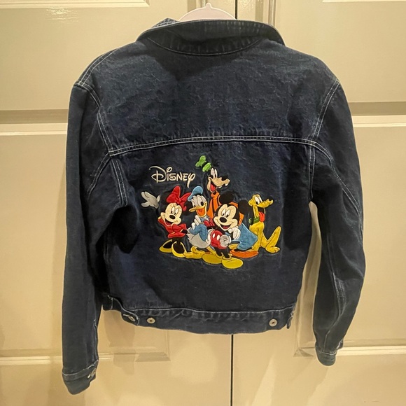 Vintage Disney Embroidered Denim Jacket (Size: SMALL) - Picture 2 of 6